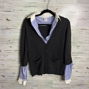 Paul & Joe Sister button down shirt cardigan size small 1